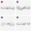 vidaXL Sofagarnituren 9 pcs Natur und Anthrazit Massivholz Akazie