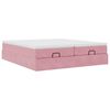 vidaXL Ottoman-Bett mit Matratzen Rosa 160x200 cm Samt