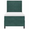 vidaXL Boxspringbett mit Kopfteil Dunkelgr&uuml;n 90 x 200 cm Samt
