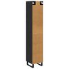 vidaXL Highboard Schwarz Eichen-Optik 34,5 x 34 x 180 cm Holzwerkstoff