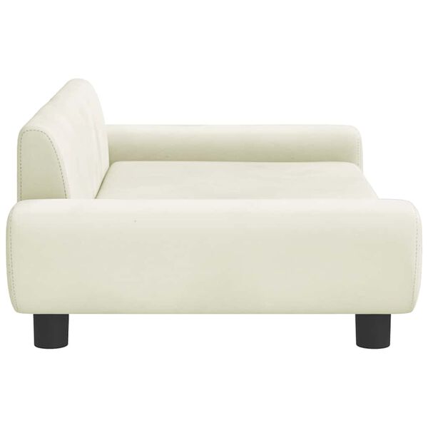 vidaXL Kindersofa Creme 100x54x33 cm Samt