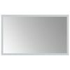 vidaXL LED-Badezimmerspiegel Transparent 50 x 30 cm Geh&auml;rtetes Glas