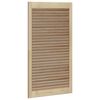 vidaXL Schrankt&uuml;r 2 pcs Natur 110 x 2,1 x 59,5 cm Massives Kiefernholz