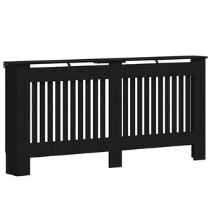 vidaXL Heizk&ouml;rperabdeckung Schwarz Eichen-Optik 172 x 19 x 81,5 cm