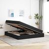 vidaXL Aufbewahrungsbett mit Matratze Schwarz 160 x 200 cm Samt