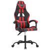 vidaXL Gaming-Stuhl Schwarz und Rot Kunstleder