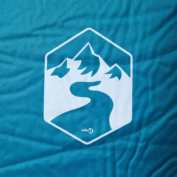 vidaXL Selbstaufblasende Isomatte mit Kissen Türkis