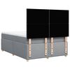 vidaXL Boxspringbett mit Matratze Hellgrau 140x200 cm Stoff