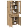 vidaXL Highboard mit Schubladen 2 pcs Artisan-Eiche Holzwerkstoff