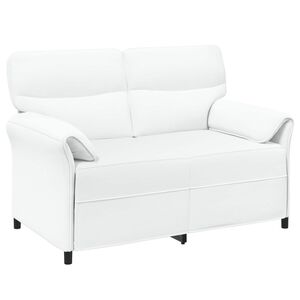 vidaXL 2-Sitzer Sofa 2-Sitzer Wei&szlig; 138 x 83 x 95 cm Stoff