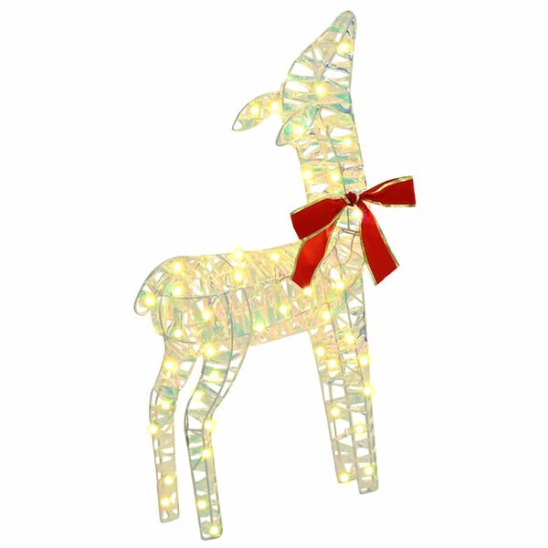 vidaXL Rentiere Familie 3 pcs Warmwei&szlig; 67 x 26 x 127 cm Haustier