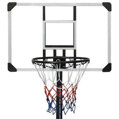 vidaXL Basketballständer Transparent 235-305 cm Polycarbonat