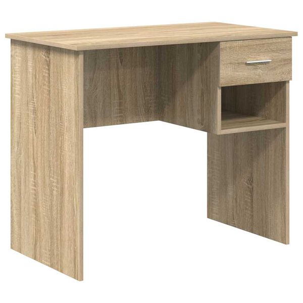 vidaXL Schreibtisch Sonoma-Eiche 90 x 49 x 75 cm Holzwerkstoff