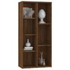 vidaXL B&uuml;cherschrank Braun Eichen-Optik 50x25x106 cm