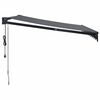 vidaXL Elektrische Markise mit Kurbel Anthrazit 3,5x2,5 m