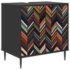 vidaXL Badezimmerschrank OMMEN Schwarz Eichen-Optik 60 x 40 x 61 cm