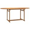 vidaXL 9-tlg. Garten-Essgruppe Massivholz Teak