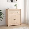 vidaXL Sideboard 70x35x80 cm Massivholz Kiefer