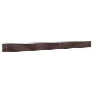 vidaXL Hochbeet Verzinkter Stahl 620x80x36 cm Braun