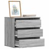 vidaXL Kommode Grau Sonoma 60x41x58 cm Holzwerkstoff