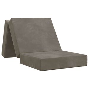 vidaXL Klappsofa Bett 90 x 63 x 45 cm Hellgrau