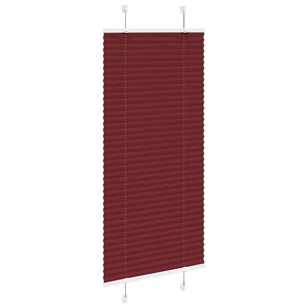 vidaXL Plissee Bordeauxrot 55x100 cm Stoffbreite 54,4 cm Polyester