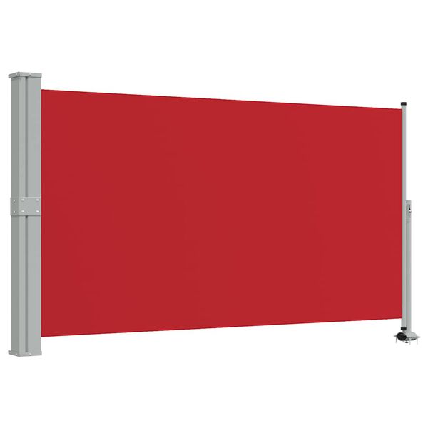 vidaXL Ausziehbare Seitenmarkise 140 x 300 cm Rot