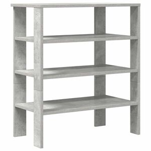 vidaXL Schuhregal Betongrau 61x32x70 cm Holzwerkstoff