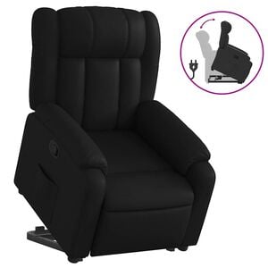 vidaXL Massagesessel mit Aufstehhilfe Grau Kunstleder