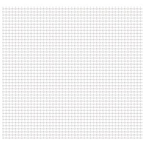 vidaXL Wellengitter Edelstahl 100x85 cm 31x31x3 mm