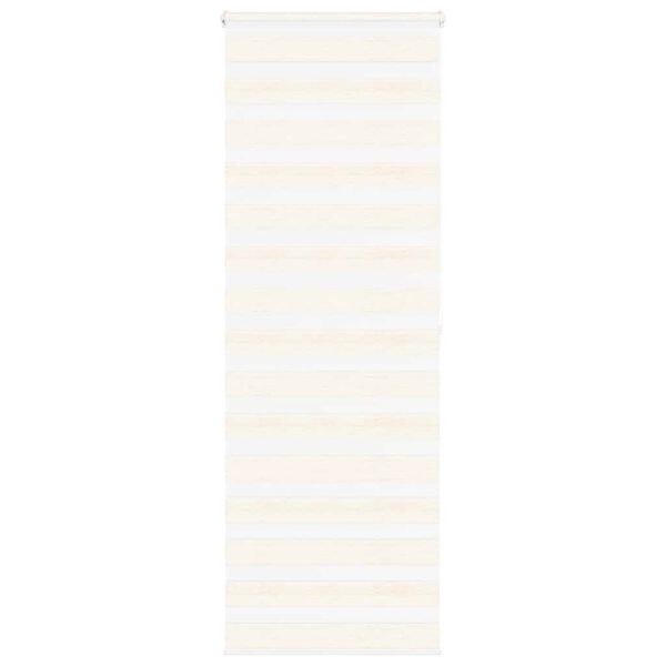vidaXL Doppelrollo Marmorbeige 80x200 cm Stoffbreite 75,9 cm Polyester