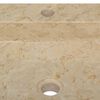 vidaXL Waschbecken Creme 40x40x12 cm Marmor