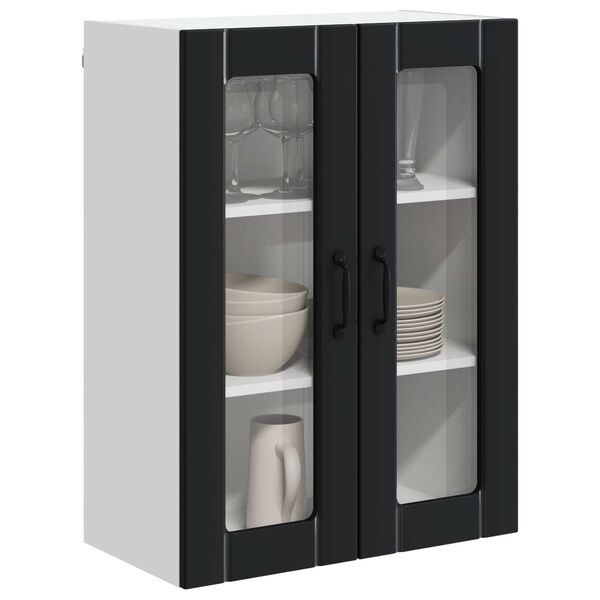 vidaXL K&uuml;chenschrank Schwarz 60 x 31 x 80 cm Holzwerkstoff