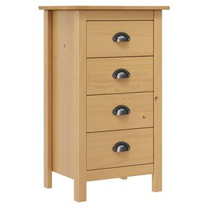 vidaXL Sideboard Hill 46x35x80 cm Massivholz Kiefer