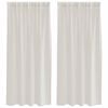 vidaXL Voile-Vorhang 2 Stk. Creme 175 x 140 cm Polyester