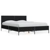 vidaXL Bettgestell Schwarz 120x200 cm Holzwerkstoff und Metall