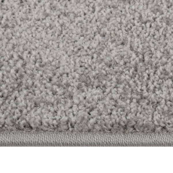 vidaXL Teppich Kurzflor 80x150 cm Grau