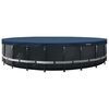 INTEX Poolabdeckung INTEX &Oslash;730 x 20 cm Rund PVC Dunkelblau und Grau