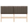 vidaXL Gepolstertes Kopfteil mit Kopfteil Braun und Taupe 160 cm