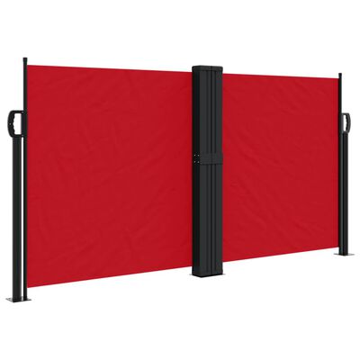 vidaXL Seitenmarkise Ausziehbar Rot 120x1000 cm