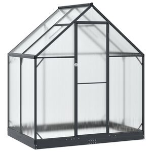 vidaXL Garten Gew&auml;chshaus mit T&uuml;r Anthrazit 183,5 x 123 x 207 cm