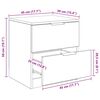 vidaXL Nachttisch 2 pcs Artisan-Eiche 45 x 39 x 50 cm Holzwerkstoff