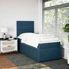 vidaXL Boxspringbett mit Matratze Blau 80x200 cm Samt