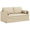 vidaXL Sofa 2 pcs Creme 158 x 78 x 80 cm Stoff