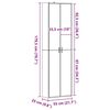 vidaXL Flurschrank Artisan-Eiche 55x25x189 cm Holzwerkstoff