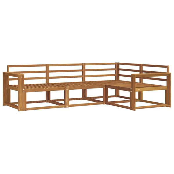 vidaXL Outdoor-Sofagarnitur 4 pcs Natur Massivholz Akazie