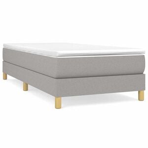 vidaXL Boxspringbettgestell Hellgrau 80x200 cm Stoff
