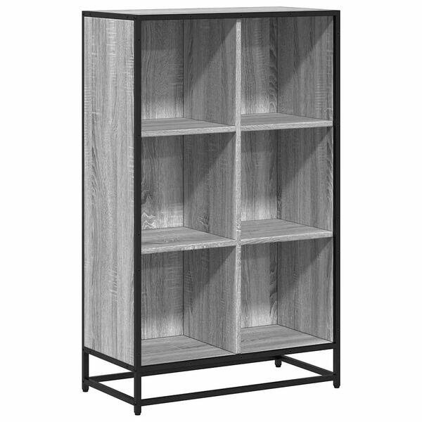 vidaXL B&uuml;cherregal Grau Sonoma 65,5x33x107,5 cm Holzwerkstoff