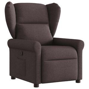 vidaXL Relaxsessel Dunkelbraun Stoff