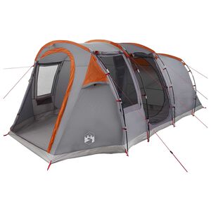 vidaXL Tunnelzelt 505 x 330 x 204 cm Grau und Orange